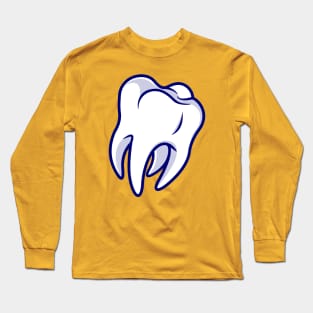 Floating Tooth Cartoon Long Sleeve T-Shirt